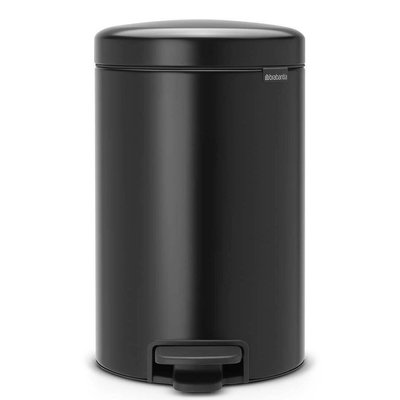 Бак для сміття з педаллю Brabantia NewIcon Pedal Bin 12 л чорний (113741) 00800449 фото