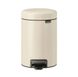 Бак для мусора с педалью Brabantia NewIcon Pedal Bin 3 л светло-бежевый (149887) 00801136 фото