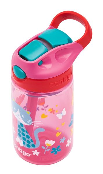 Пляшка для води дитяча Contigo Gizmo Flip 420ml Cherry Cat (2116113) 2116113 фото