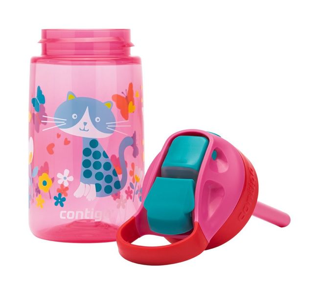 Пляшка для води дитяча Contigo Gizmo Flip 420ml Cherry Cat (2116113) 2116113 фото