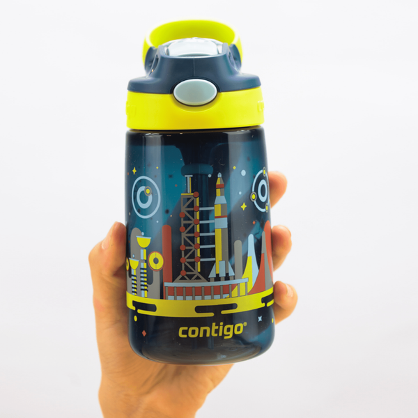 Пляшка для води дитяча Contigo Gizmo Flip 420ml Nautical Space (2116114) 2116114 фото