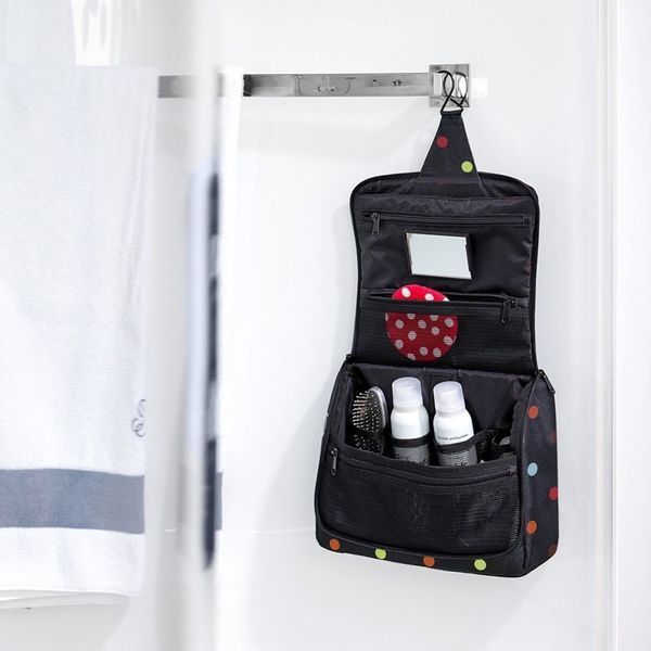 Косметичка Reisenthel Toiletbag XL dots чорна (WO7009) 03601086 фото