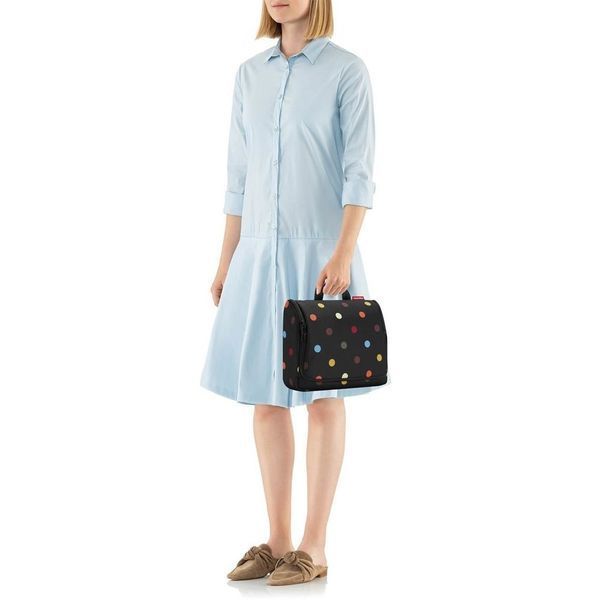 Косметичка Reisenthel Toiletbag XL dots чорна (WO7009) 03601086 фото