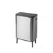 Відро для сміття Brabantia Bo Touch Bin Hi двосекційне 2х30 л матовий сталевий (130649) 130649 фото 2