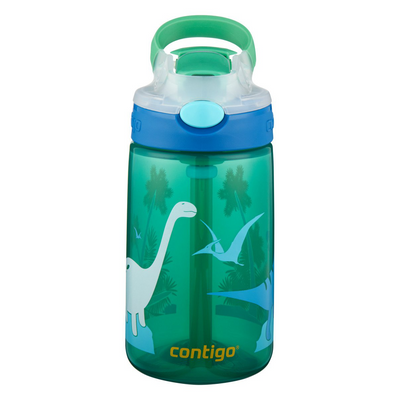 Бутылка для воды детская Contigo Gizmo Flip 420ml Jungle Green Dino (2115035) 2115035 фото