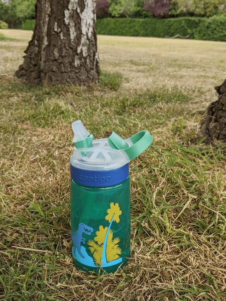 Пляшка для води дитяча Contigo Gizmo Flip 420ml Jungle Green Dino (2115035) 2115035 фото