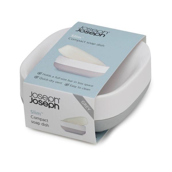 Мыльница Joseph Joseph Slim Light Grey (70511) 01000661 фото