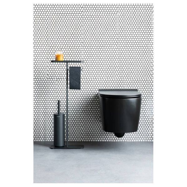 Туалетная стойка 3-в-1 Brabantia MindSet Toilet Butler Mineral Infinite Grey (303869) 303869 фото