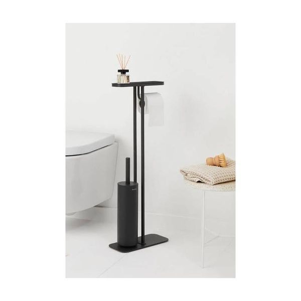 Туалетная стойка 3-в-1 Brabantia MindSet Toilet Butler Mineral Infinite Grey (303869) 303869 фото
