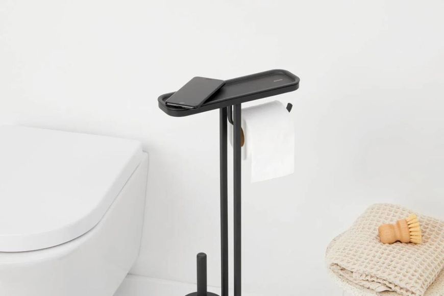 Туалетная стойка 3-в-1 Brabantia MindSet Toilet Butler Mineral Infinite Grey (303869) 303869 фото