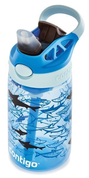 Пляшка для води дитяча Contigo Gizmo Flip 420ml Sharks (2127476) 06800415 фото