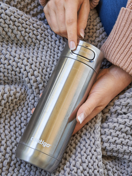 Термокухоль Contigo Luxe Autoseal 420 мл Stainless Steel (2209418) 2209418 фото