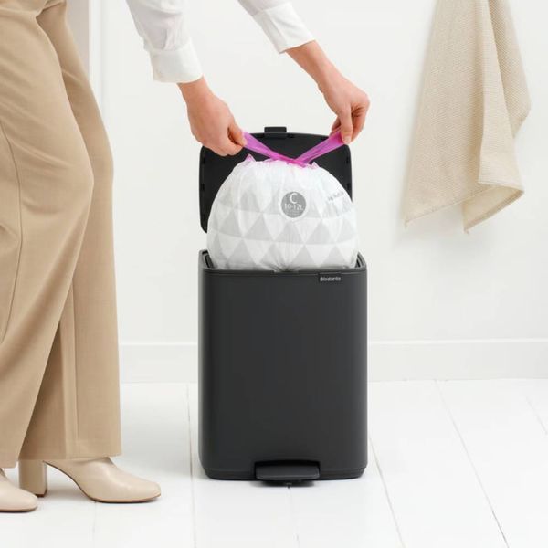 Бак для сміття з педаллю Brabantia Bo Pedal Bin 12 л Mineral Infinite Grey (238086) 00801335 фото