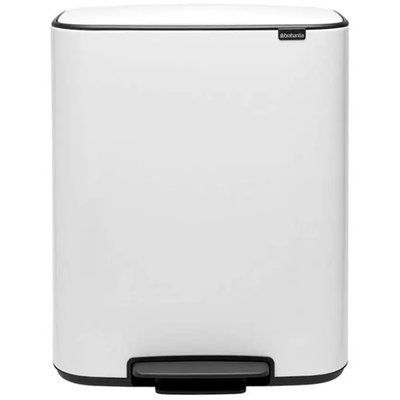 Бак для сміття Brabantia Bo Pedal Bin 60 л білий (211300) 211300 фото