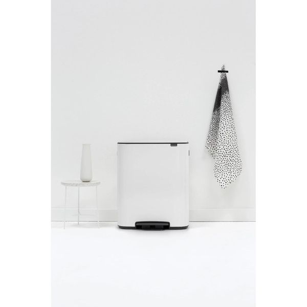 Бак для сміття Brabantia Bo Pedal Bin 60 л білий (211300) 00800880 фото