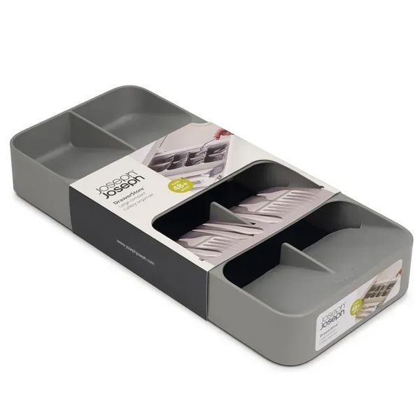 Органайзер столових приладів Joseph Joseph DrawerStore Large Grey (85152) 01000892 фото