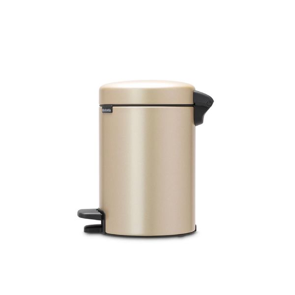 Бак для сміття з педаллю Brabantia NewIcon Pedal Bin 3 л шампань бежевий (304408) 304408 фото