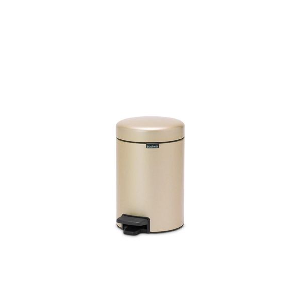 Бак для сміття з педаллю Brabantia NewIcon Pedal Bin 3 л шампань бежевий (304408) 304408 фото