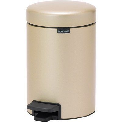 Бак для мусора с педалью Brabantia NewIcon Pedal Bin 5 л Metallic Gold (304422) 304422 фото