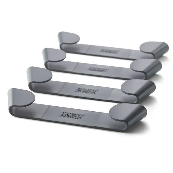 Набір тримачів для кришок 4 шт Joseph Joseph CupboardStore Grey (85149) 01000828 фото
