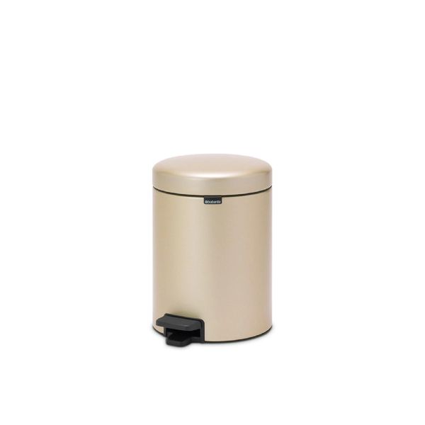 Бак для сміття з педаллю Brabantia NewIcon Pedal Bin 5 л шампань (304422) 304422 фото