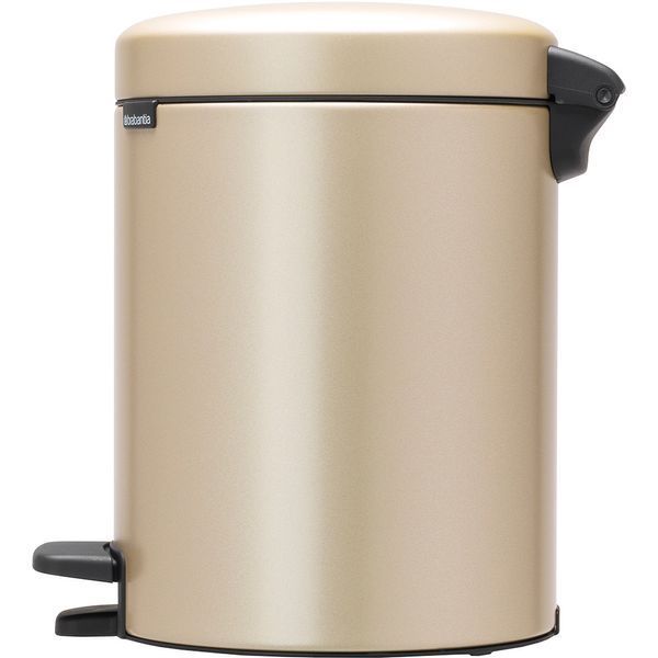 Бак для мусора с педалью Brabantia NewIcon Pedal Bin 5 л Metallic Gold (304422) 304422 фото