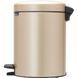 Бак для мусора с педалью Brabantia NewIcon Pedal Bin 5 л Metallic Gold (304422) 304422 фото 2
