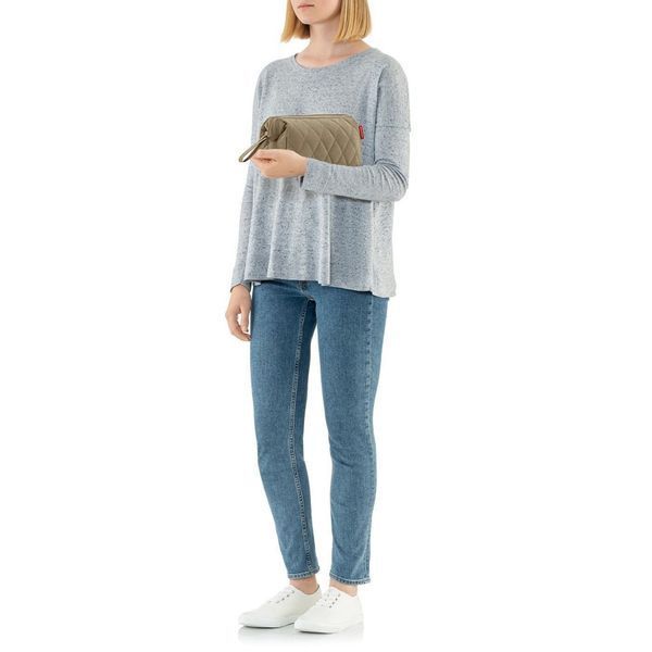 Косметичка Reisenthel travelcosmetic Rhombus Olive (WC5046) 03600935 фото