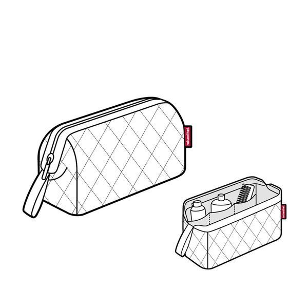 Косметичка Reisenthel travelcosmetic Rhombus Olive (WC5046) 03600935 фото