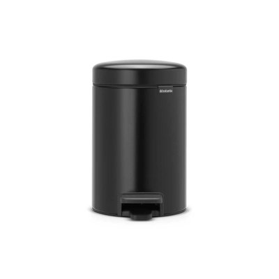 Бак для мусора с педалью Brabantia NewIcon Pedal Bin 3 л чорний (113321) 113321 фото