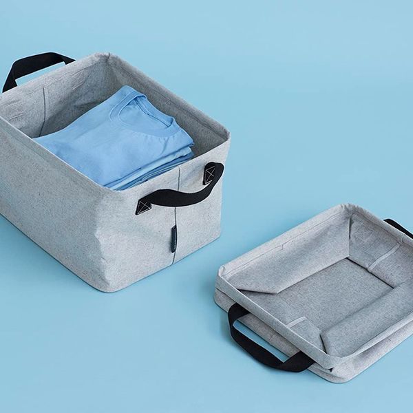 Складная корзина для белья Brabantia 35 л серый (105685) 105685 фото