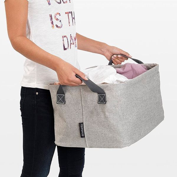 Складная корзина для белья Brabantia 35 л серый (105685) 105685 фото