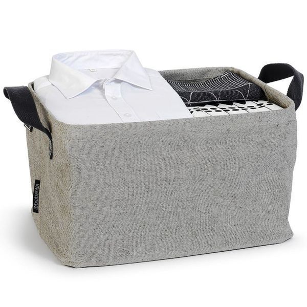 Складная корзина для белья Brabantia 35 л серый (105685) 105685 фото