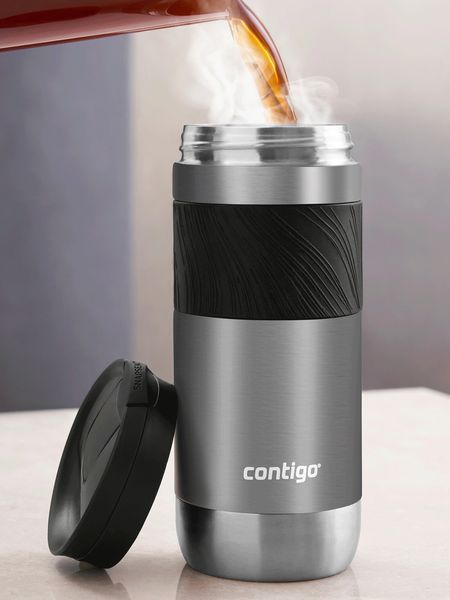 Термокружка Contigo Byron 2.0 Snapseal 470 мл Stainless Steel (2213022) 2213022 фото
