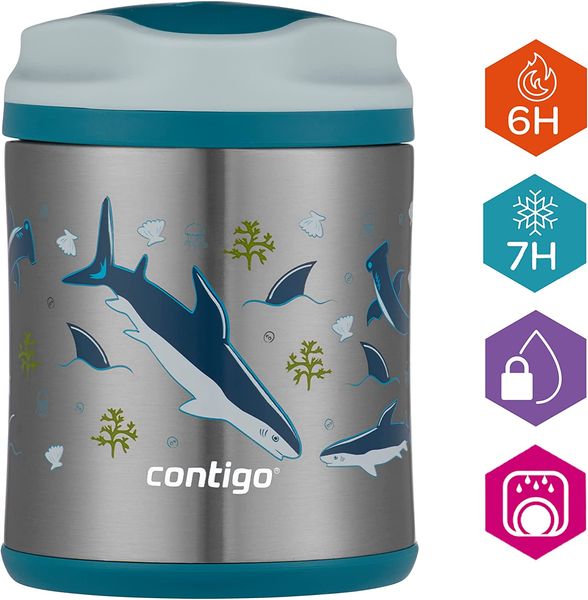 Термос для їжі Contigo 300 мл Sharks (2136765) 2136765 фото