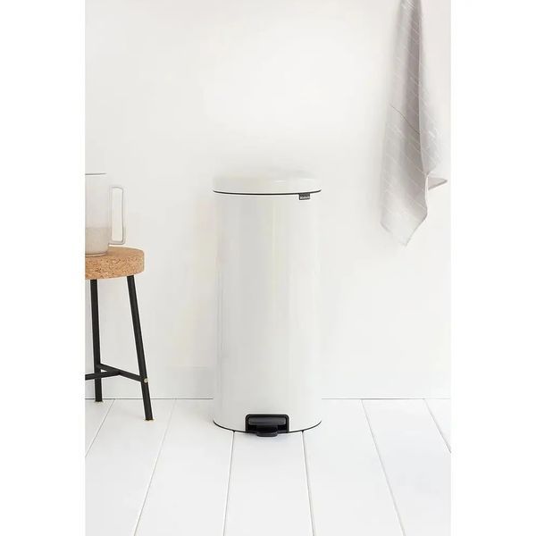Бак для сміття з педаллю Brabantia NewIcon Pedal Bin 30 л білий (111785) 111785 фото