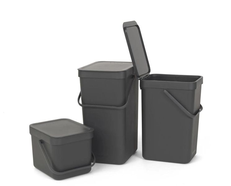 Відро для сміття Brabantia Sort&Go 6 л сірий (109720) 109720 фото