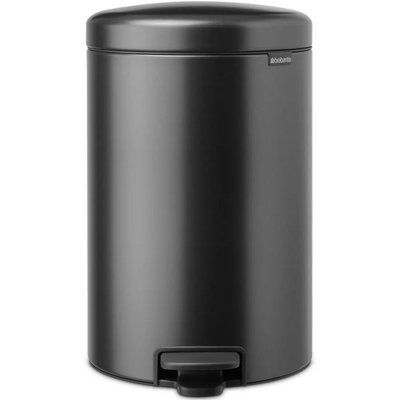 Бак для сміття з педаллю Brabantia NewIcon 20 л Графітовий (233500) 233500 фото