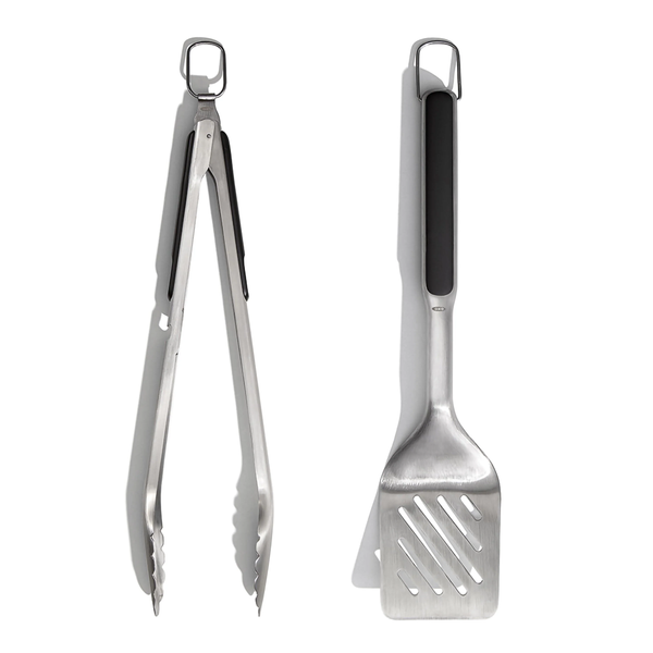 Набор щипци и лопатка для гриля OXO Cooking Utensils Good Grips 2 предмета (11320200) 11320200 фото