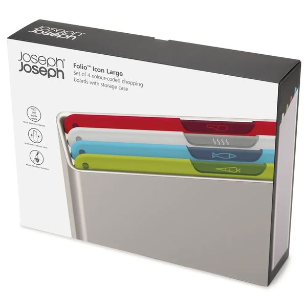 Набор разделочных досок 4 предмета Joseph Joseph Folio Icon Large Multicolour 60219 60219 фото