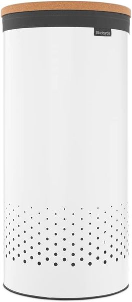 Бак для білизни з корковою кришкою Brabantia 35 л білий (104367) 104367 фото