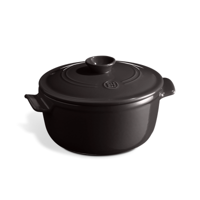 Каструля з кришкою керамічна Emile Henry Cookware 2,5 л чорний (794525) 08700207 фото