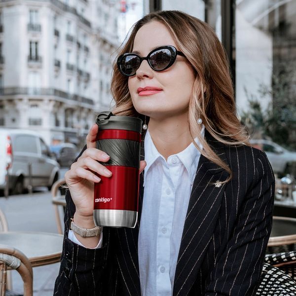 Термокружка Contigo Byron 2.0 Snapseal 470 мл Red (2213021) 2213021 фото