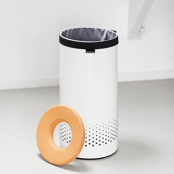 Бак для білизни з корковою кришкою Brabantia 35 л білий (104367) 104367 фото