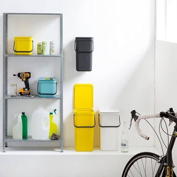 Ведро мусорное Brabantia Sort&Go 12 л серый (109805) 109805 фото