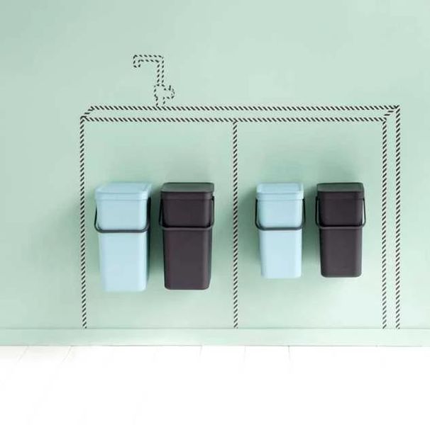 Відро для сміття Brabantia Sort&Go 12 л сірий (109805) 109805 фото