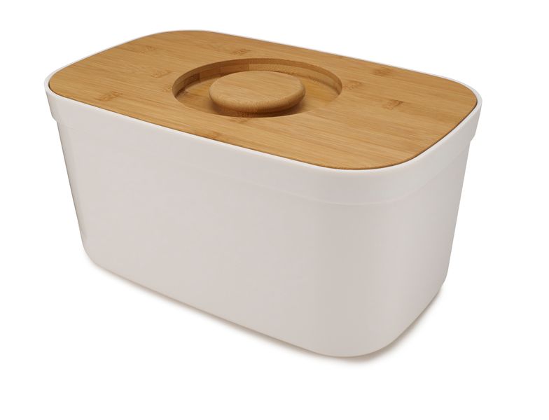 Хлебница с бамбуковой крышкой Joseph Joseph Bread Bin White 81097 81097 фото