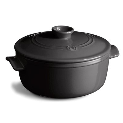 Каструля з кришкою керамічна Emile Henry Cookware 4 л чорний (794540) 08700209 фото