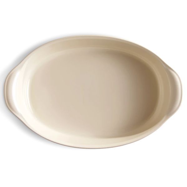 Форма для запекания овальная керамическая Emile Henry Ovenware 41.5х26.5 см бежевый (029054) 029054 фото