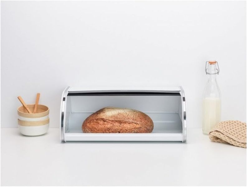 Хлібниця Brabantia Roll Top Bread Bin 17,3 х 44,5 х 26,2 см білий (306020) 306020 фото